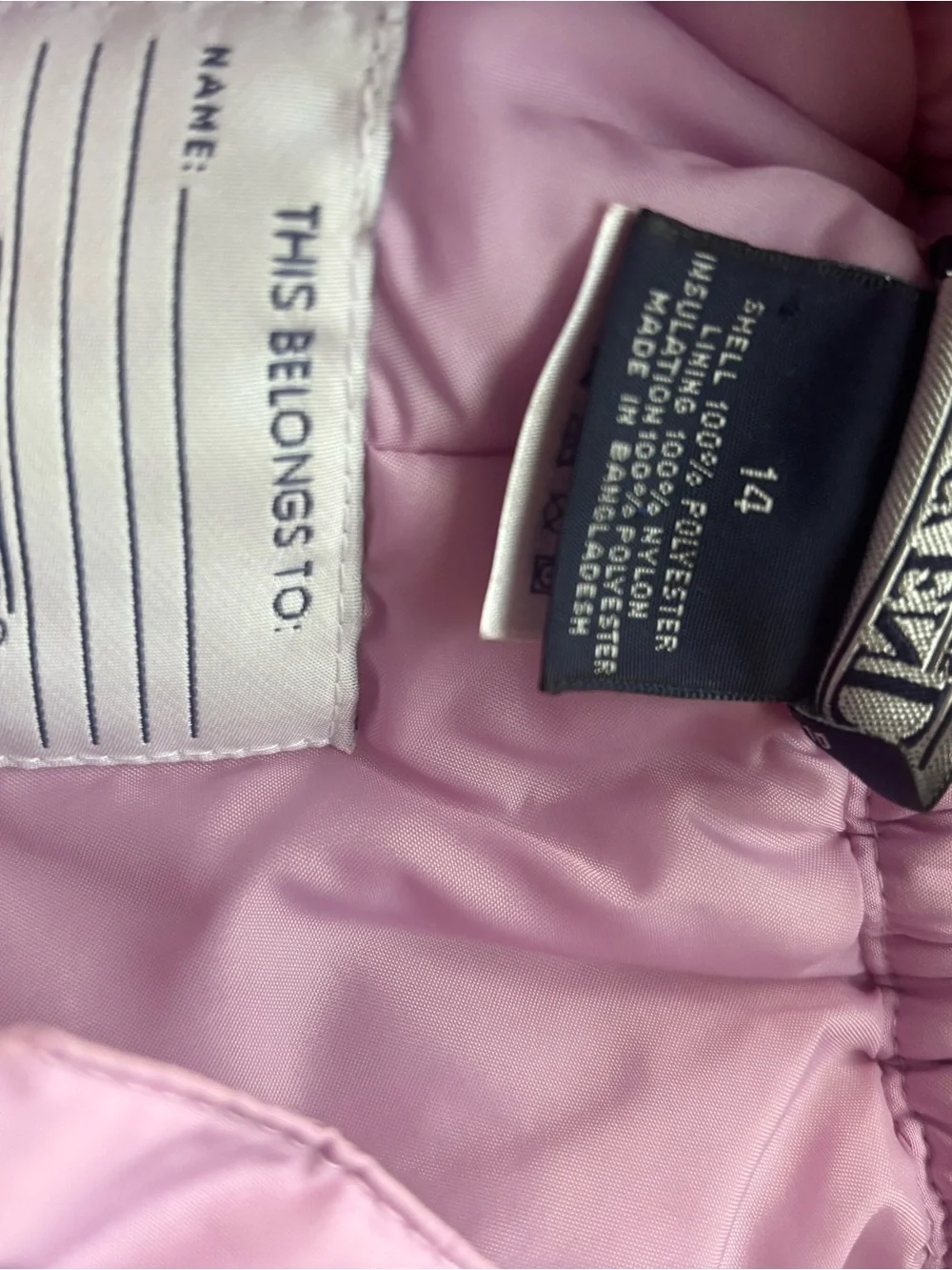 Lands End Kids Size 14 Lilac Snow Pants